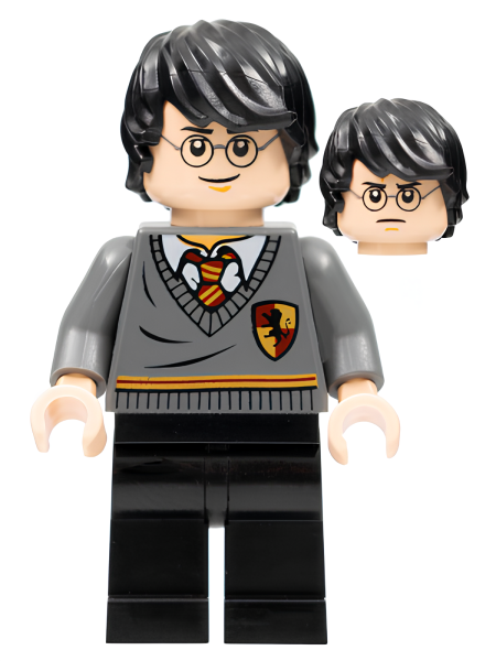 Минифигурка Lego Dimensions Harry Potter - Gryffindor Stripe and Shield Torso, Black Legs, Tousled Hair dim036 U